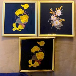 Kafka 1982 Gold framed Foil Art set of 3 (2)#5261 #9781